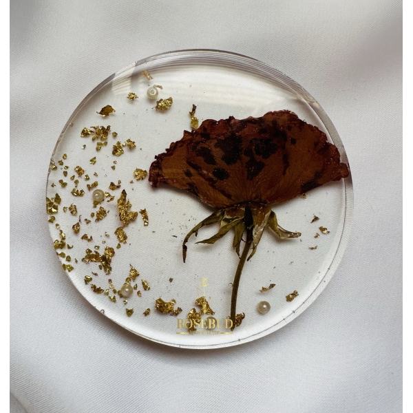 Preserved Rose Coasters